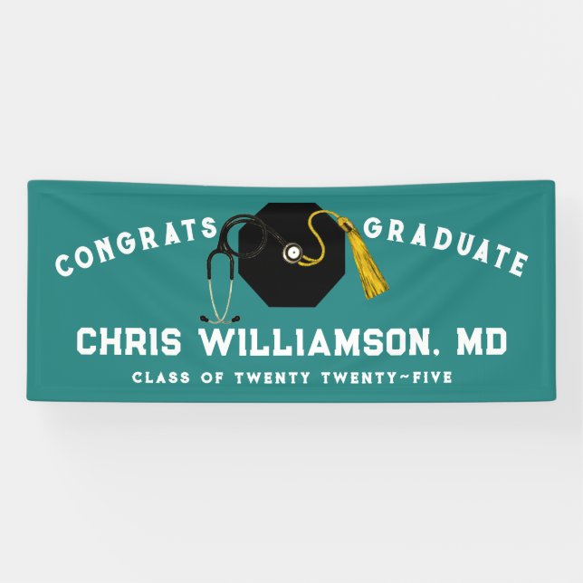 Doctor Medical School Graduation Banner (Horizontal)