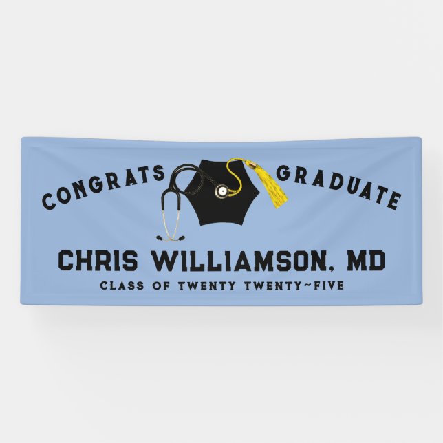 Doctor Medical School Graduation Banner (Horizontal)