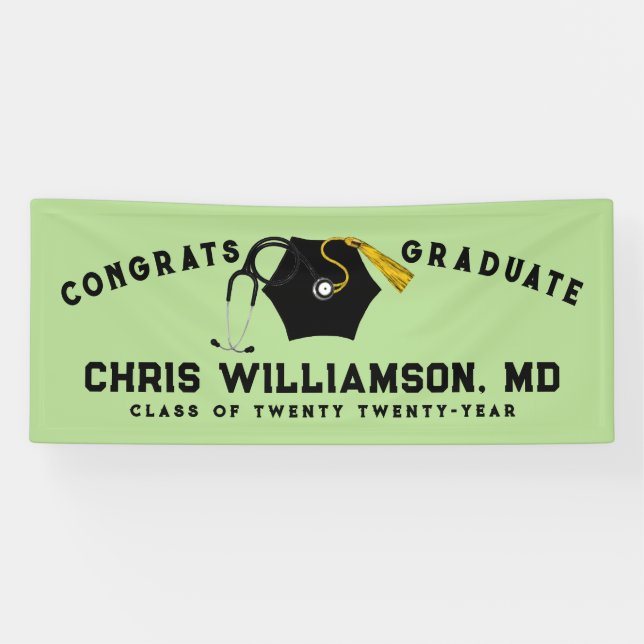 Doctor Medical School Graduation Banner (Horizontal)