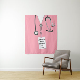Doctor Medical School Graduation Banner Tapestry