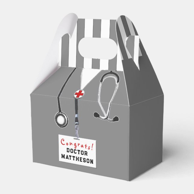 Doctor Medical School Graduation Favour Box (Front Side)