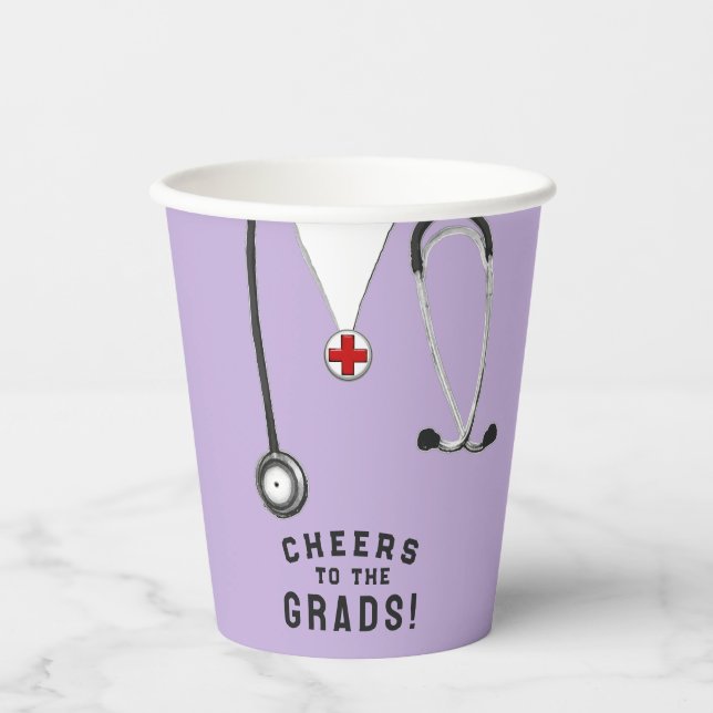 Doctor Medical School Graduation Paper Cups (Front)
