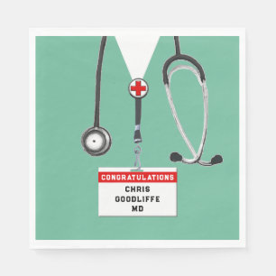 Doctor Medical School Graduation Party Napki Napkin