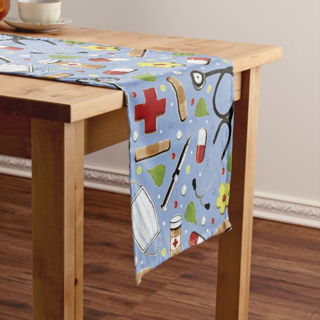 Doctor Medical School Graduation Party Short Table Runner (In Situ)