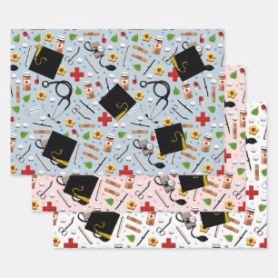 Doctor Medical School Graduation Wrapping Paper Sheet