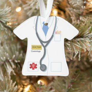 Doctor Medical Uniform Personalised Novelty Ornament