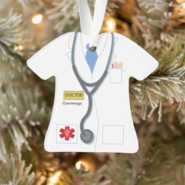 Doctor Medical Uniform Personalised Novelty Ornament (Tree)