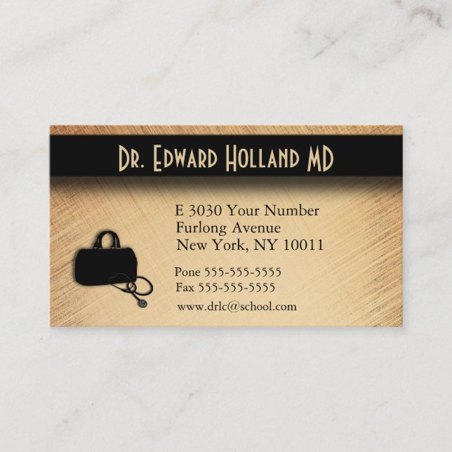 Doctor / Medical with Appointment Area on Back Card (Front)