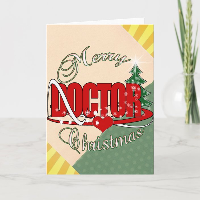 DOCTOR MERRY CHRISTMAS HOLIDAY CARD | Zazzle.co.uk