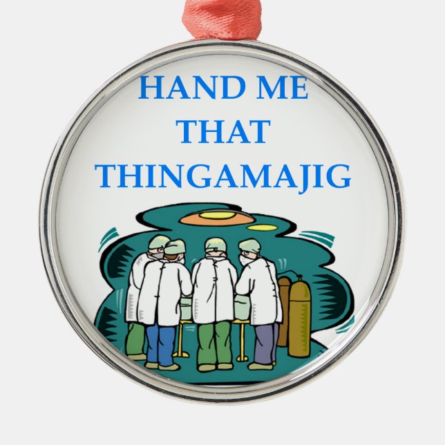 doctor metal tree decoration (Front)