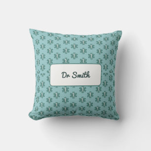 Doctor name custom physician symbol medical gift cushion