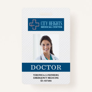 Doctor Name Photo ID Hospital Logo Professional ID Badge