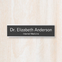 Doctor Name Speciality Black & White Medical Offic