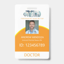Doctor Name Tag Photo IDs Physicians &Badges
