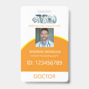 Doctor Name Tag Photo IDs Physicians &Badges ID Badge