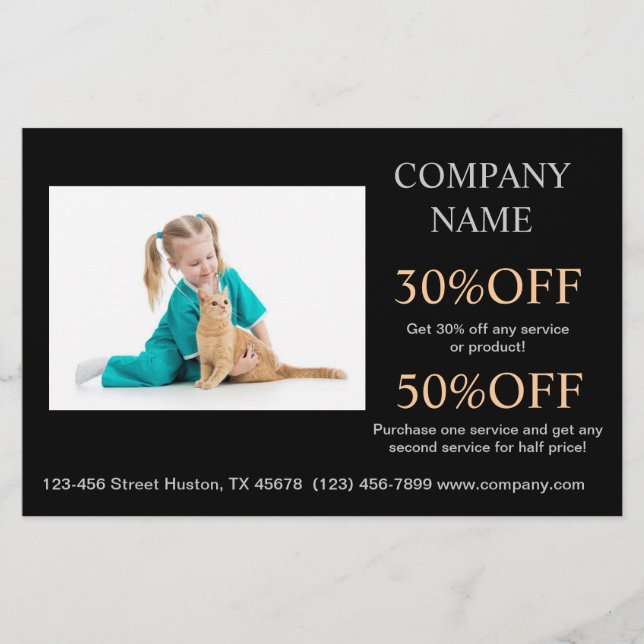 Doctor nurse animal hospital veterinarian flyer (Front)