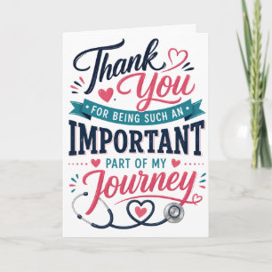 Doctor Nurse Gift Surgeon Medical therapist heart Card