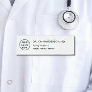 Doctor Nurse Healthcare Professional Logo Name Tag