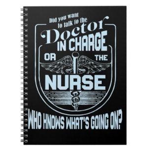 Doctor Nurse Humour Nurse Knows Whatu2019s Going O Notebook