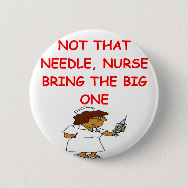 doctor nurse joke 6 cm round badge (Front)
