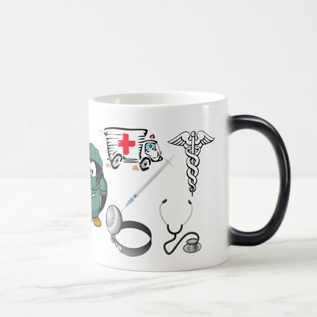 Doctor Nurse Medical Emergency Hospital EMT Love Magic Mug (Right)