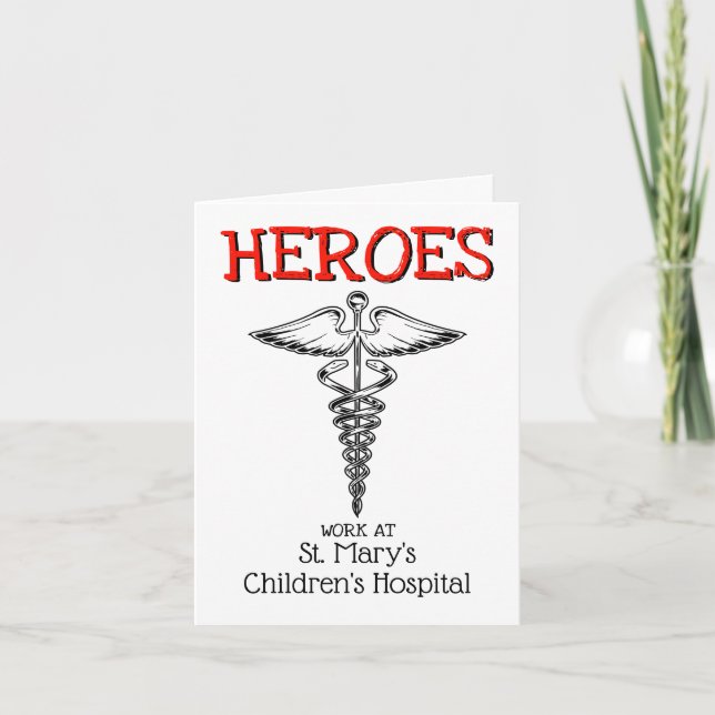 Doctor Nurse Medical Hosptial Nursing Health Care Thank You Card (Front)