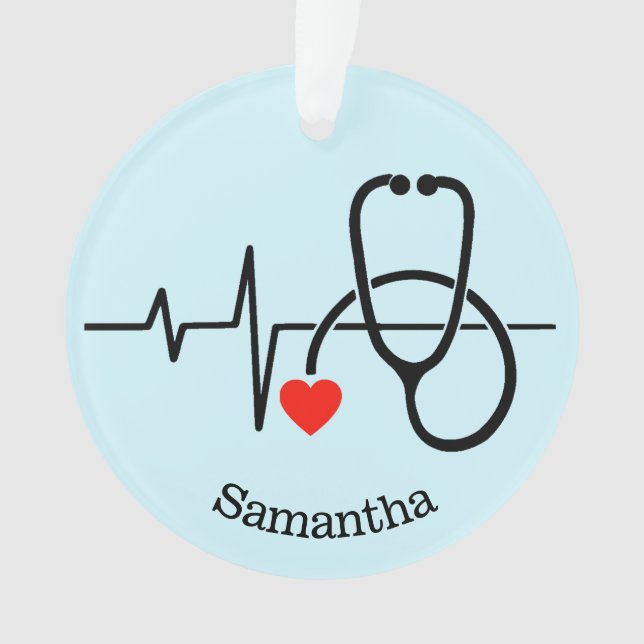 Doctor Nurse PA Healthcare Worker Ornament (Front)