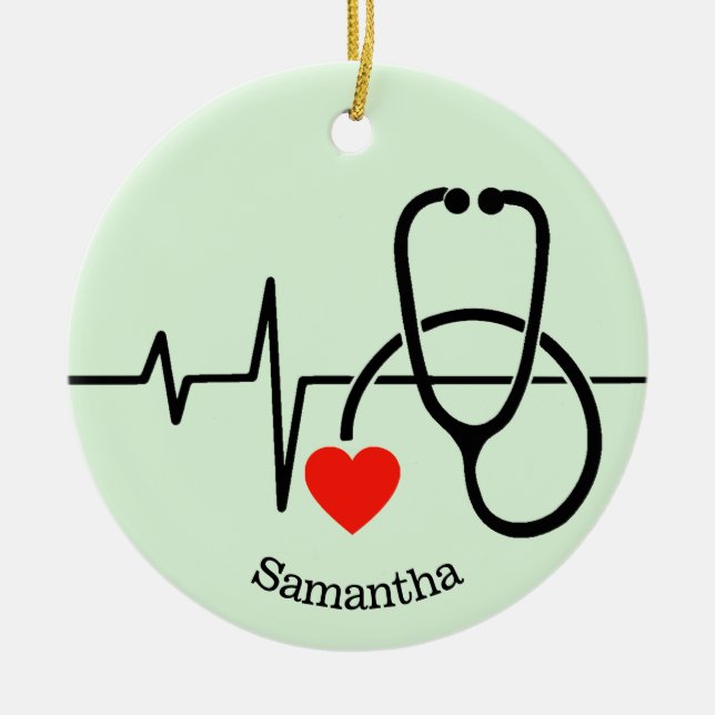 Doctor Nurse PA Healthcare Worker Ornament (Front)