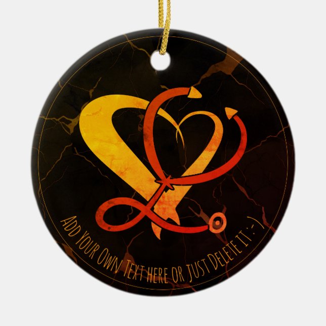 Doctor, nurse, paramedic, emergency gift template ceramic tree decoration (Front)