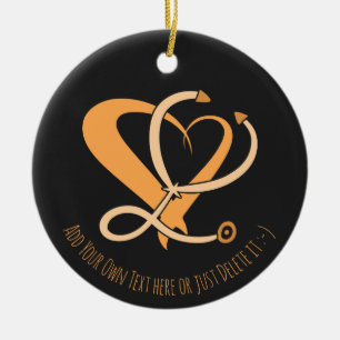 Doctor, nurse, paramedic, emergency gift template ceramic tree decoration