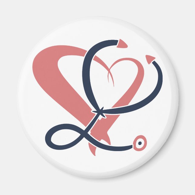 Doctor, nurse, paramedic, emergency gift template magnet (Front)