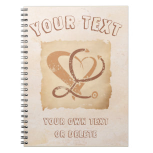 Doctor, nurse, paramedic, emergency gift template notebook