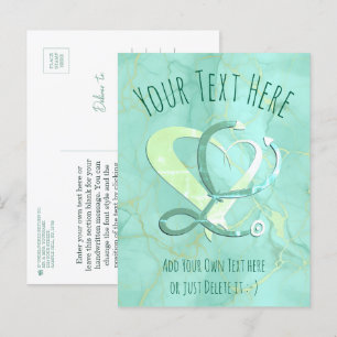 Doctor, nurse, paramedic, emergency gift template postcard