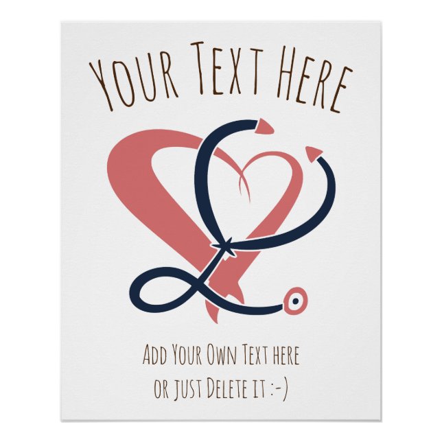 Doctor, nurse, paramedic, emergency gift template poster (Front)