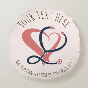 Doctor, nurse, paramedic, emergency gift template round cushion