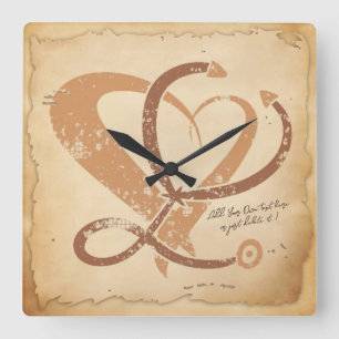 Doctor, nurse, paramedic, emergency gift template  square wall clock