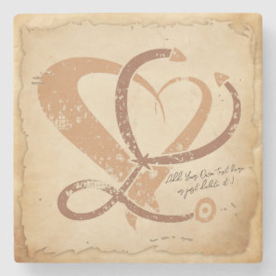 Doctor, nurse, paramedic, emergency gift template stone coaster