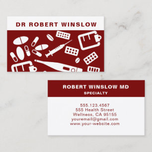 Doctor, Nurse, Phamacist Business Card