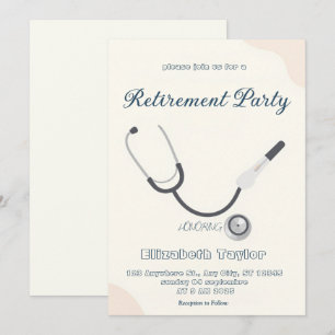 Doctor nurse retirement invitation