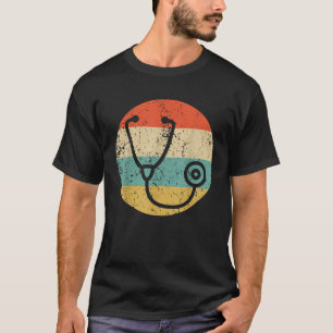 Doctor Nurse Vintage Retro Stethoscope T-Shirt
