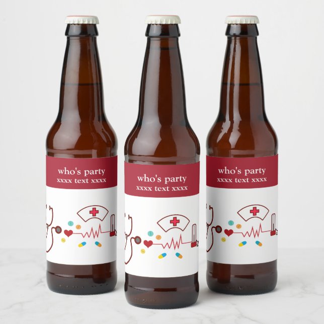 Doctor , Nursing, Medical, hospital Beer Bottle Label (Bottles)
