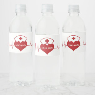 Doctor , Nursing, Medical, hospital Water Bottle Label