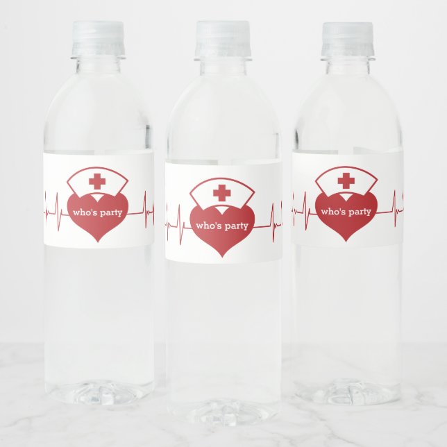 Doctor , Nursing, Medical, hospital Water Bottle Label (Bottles)