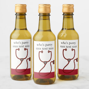 Doctor , Nursing, Medical, hospital Wine Label