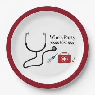 Doctor , Nursing, Medical Paper Plate