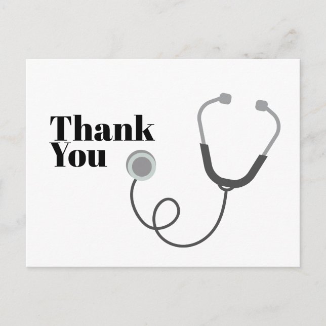 Doctor , Nursing, Medical thank you card (Front)