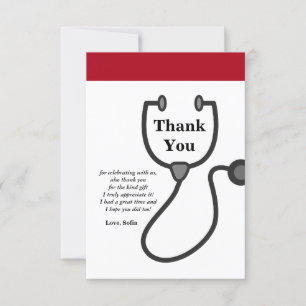 Doctor , Nursing, Medical thank you card