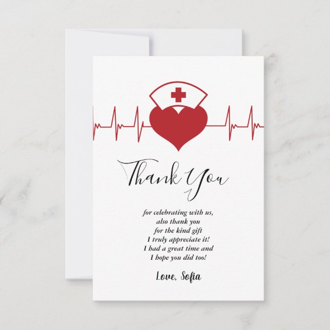 Doctor , Nursing, Medical thank you card (Front)