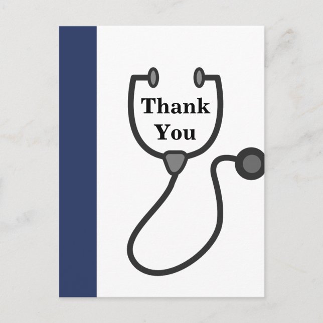 Doctor , Nursing, Medical thank you card (Front)