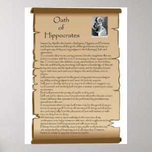 doctor oath of hippocrates poster